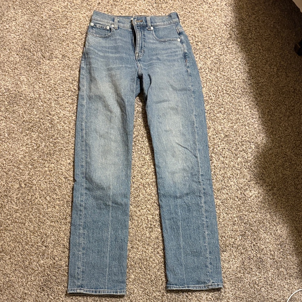 Madewell Women's Straight Leg Blue Jeans